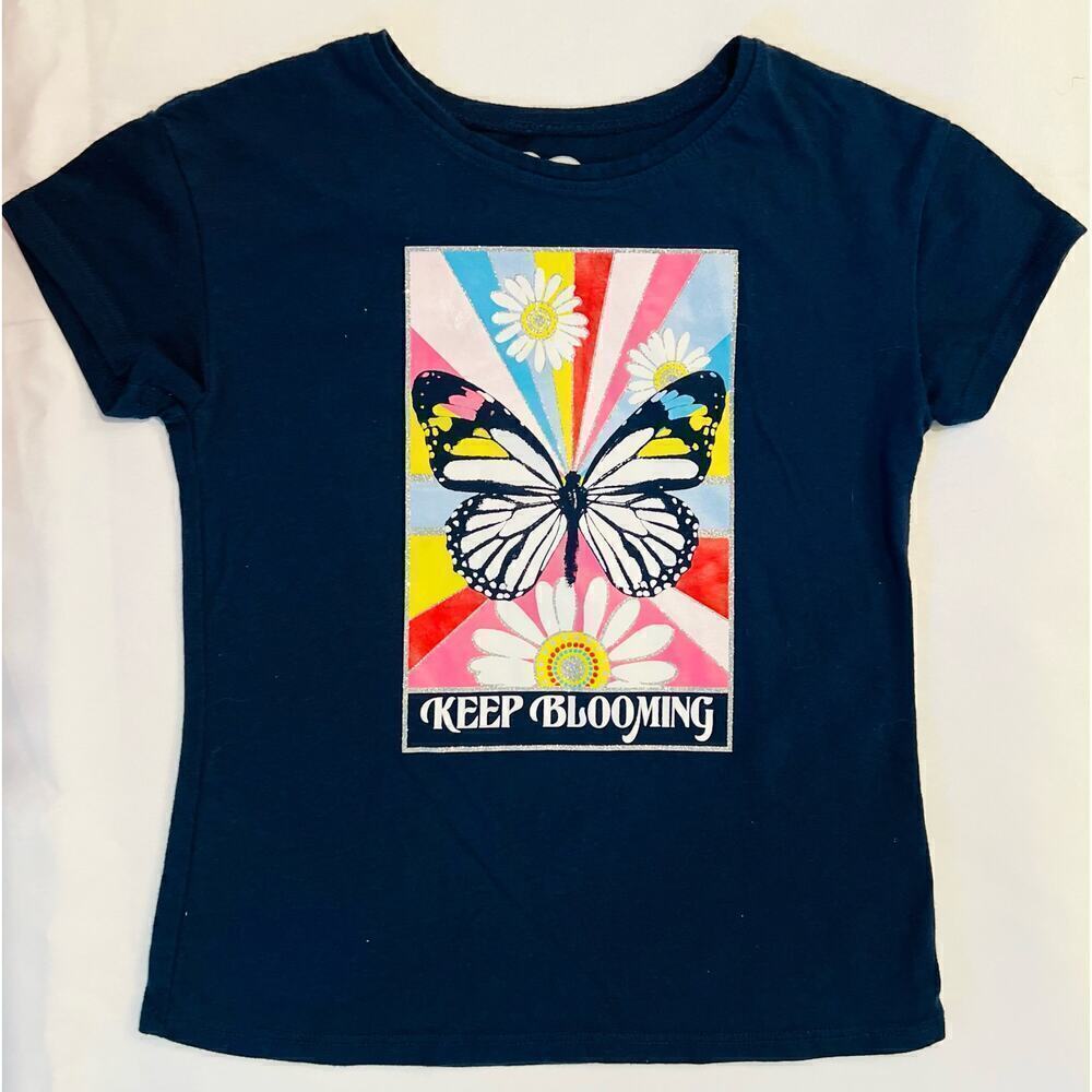 365 Kids from Garanimals blue butterfly “Keep Blooming” graphic t-shirt - size 6